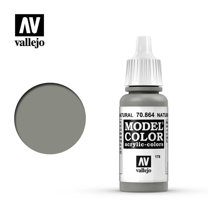 Vallejo Model Color 自然鋼色（金屬色）70864/瓶