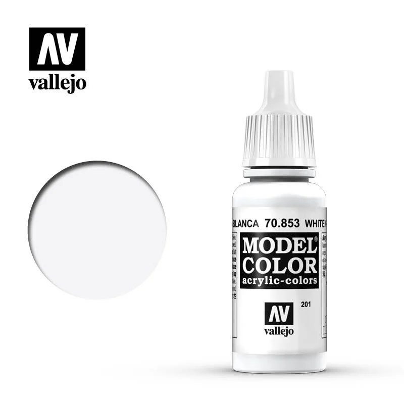 Vallejo Model Color 釉白色 70853/瓶