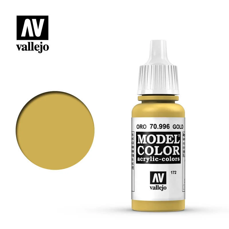 Vallejo Model Color 金色（金屬色） 70996/瓶