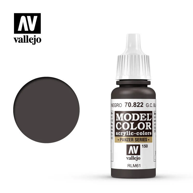 Vallejo Model Color 德國偽裝黑褐色 70822/瓶