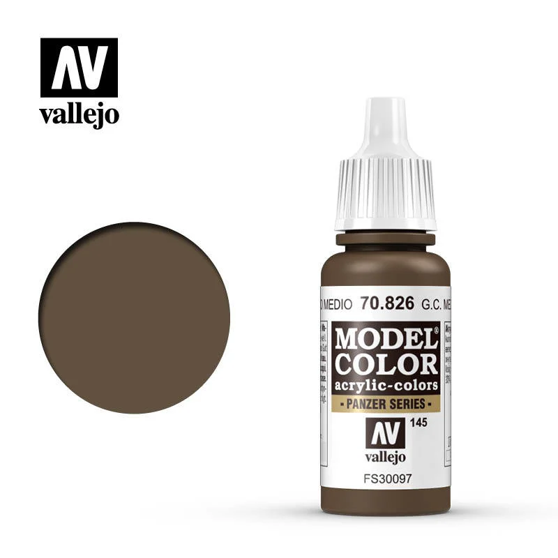 Vallejo Model Color 德國二戰迷彩正棕色 70826/瓶