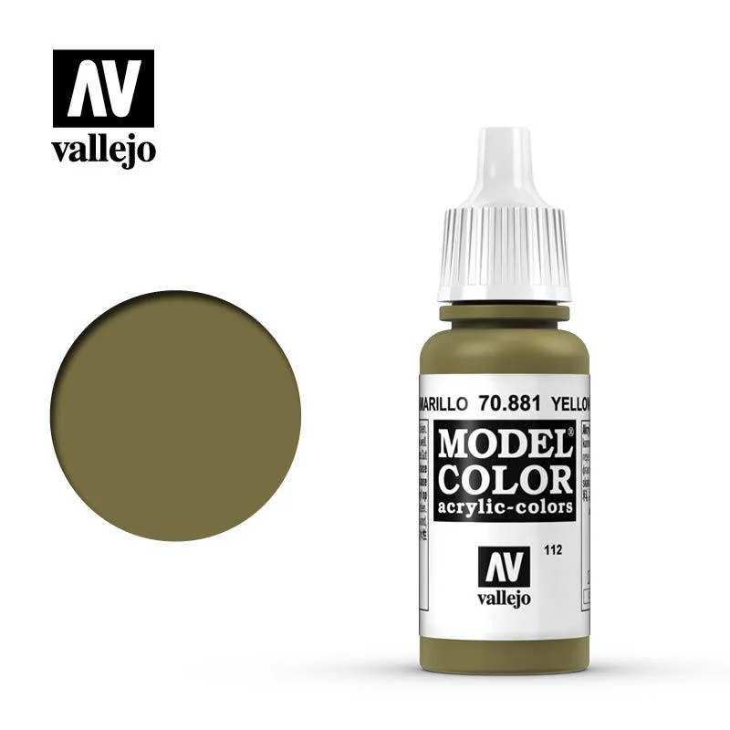 Vallejo Model Color 黃綠色 70881/瓶