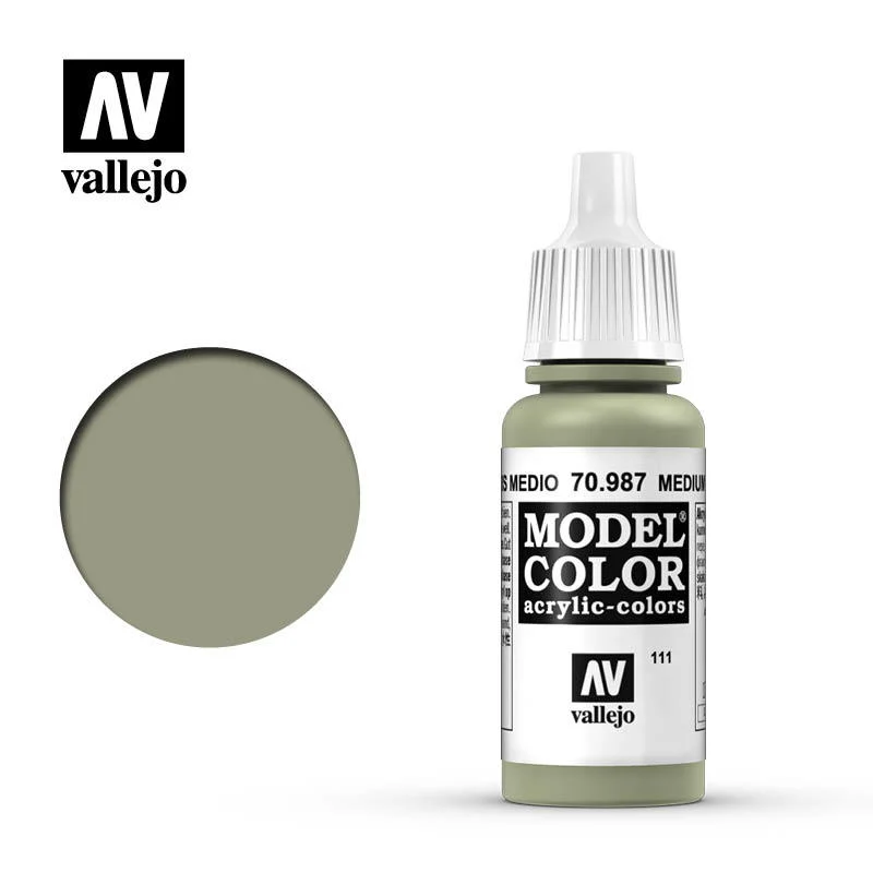 Vallejo Model Color 中等灰色 70987/瓶