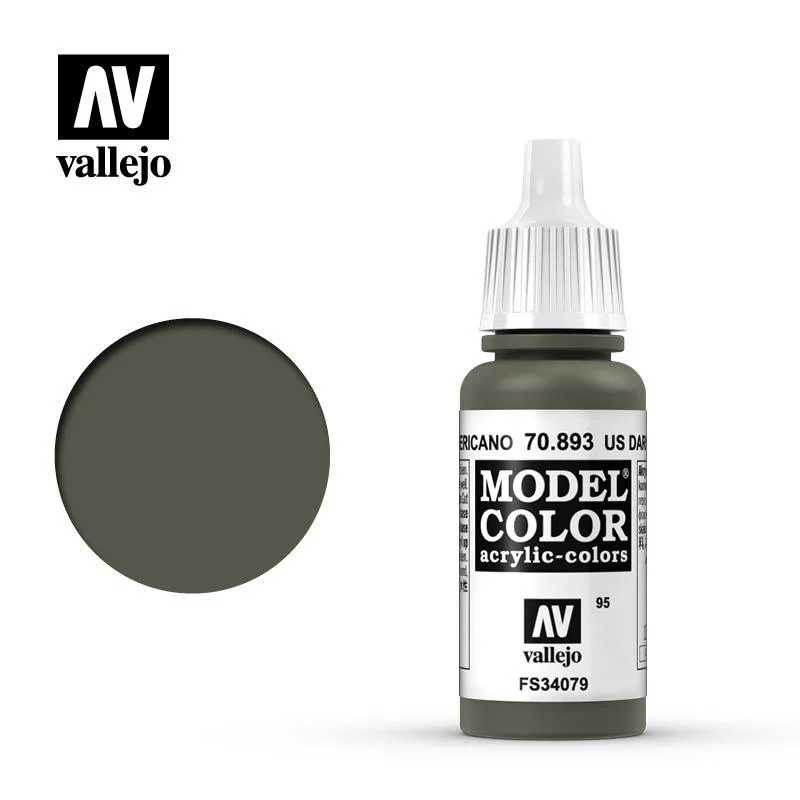 Vallejo Model Color 美國深綠色 70893/瓶