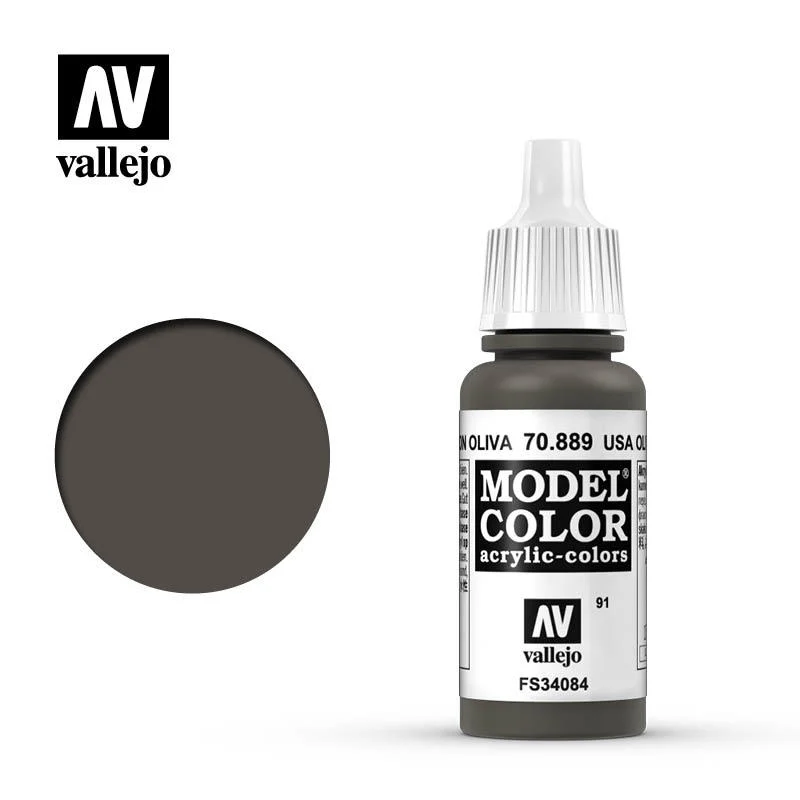 Vallejo Model Color 橄欖棕色 70889/瓶