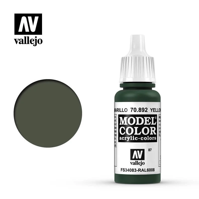 Vallejo Model Color 橄欖黃色 70892/瓶