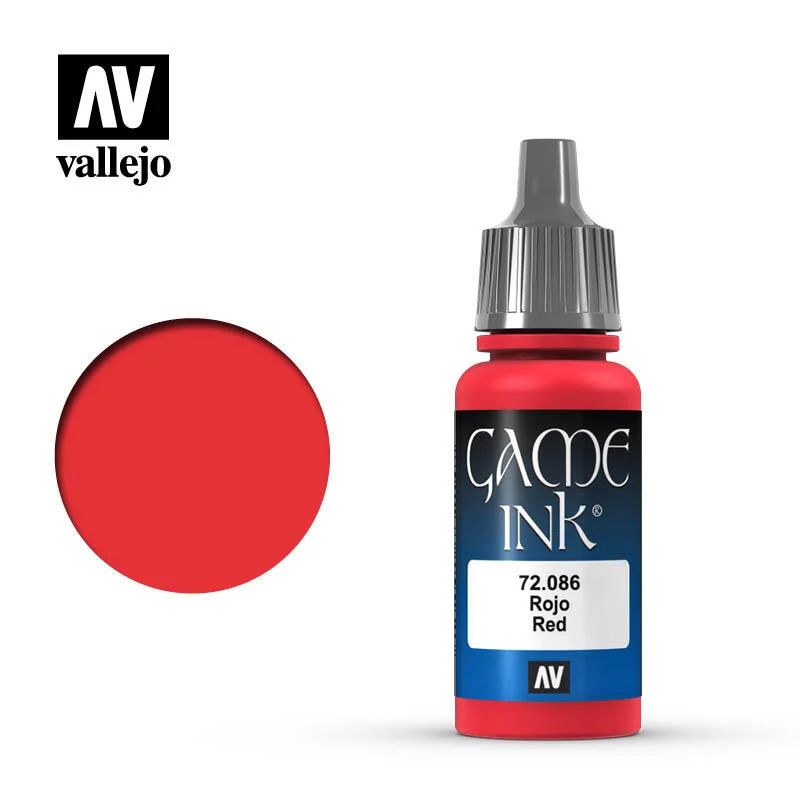 Vallejo Game Color 紅色墨水 72086/瓶