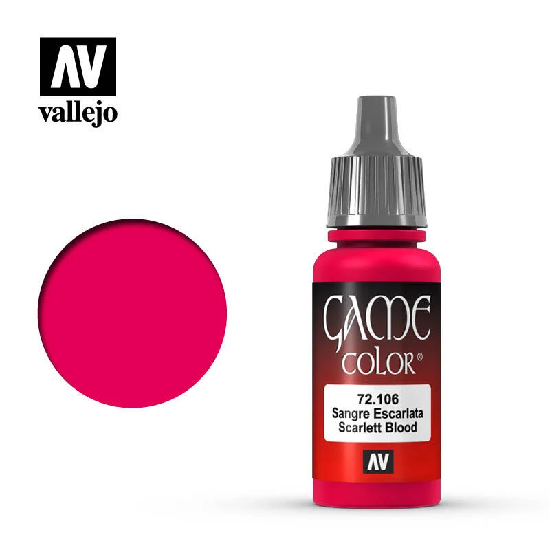 Vallejo Game Color 血紅色 72106/瓶