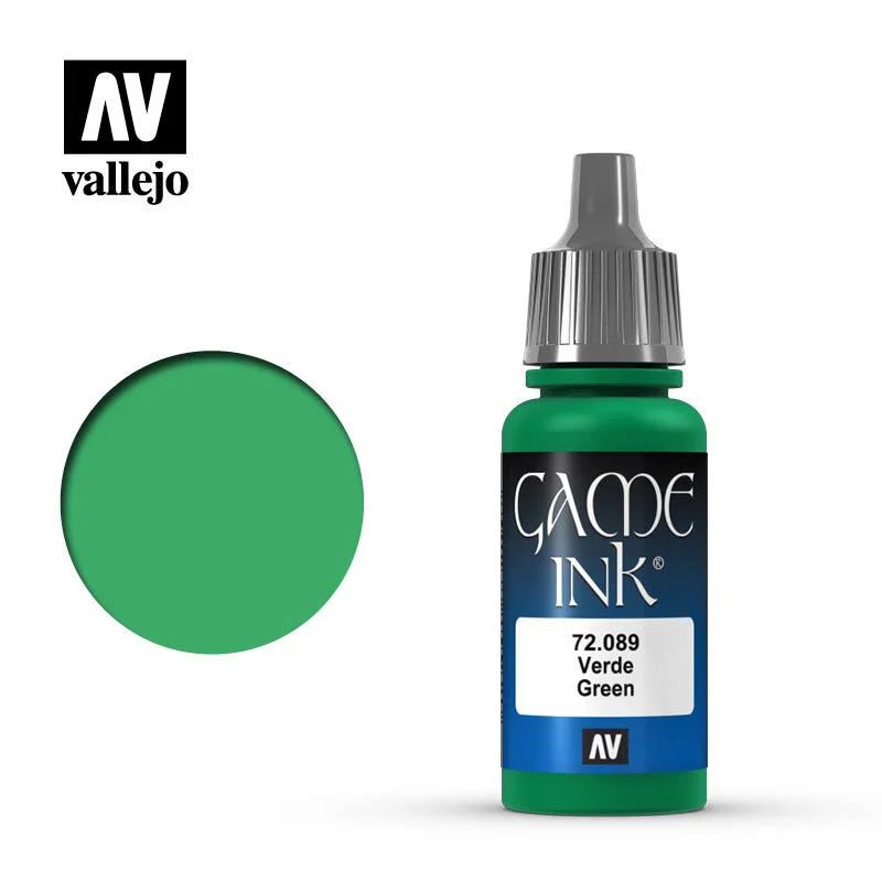 Vallejo Game Color 綠色墨水 72089/瓶