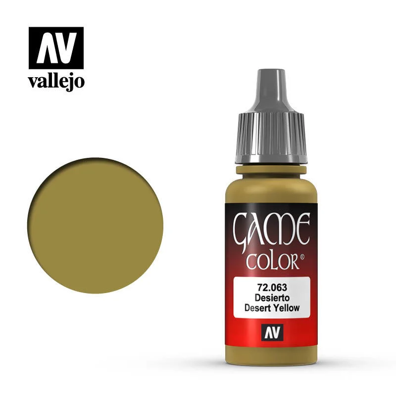 Vallejo Game Color 沙漠黃色 72063/瓶