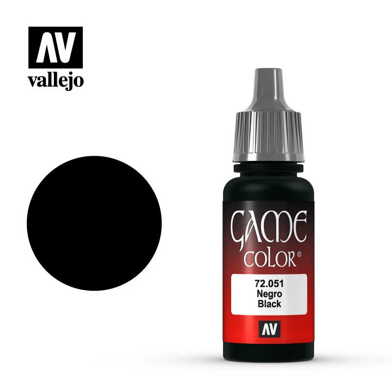 Vallejo Game Color 黑色 72051/瓶