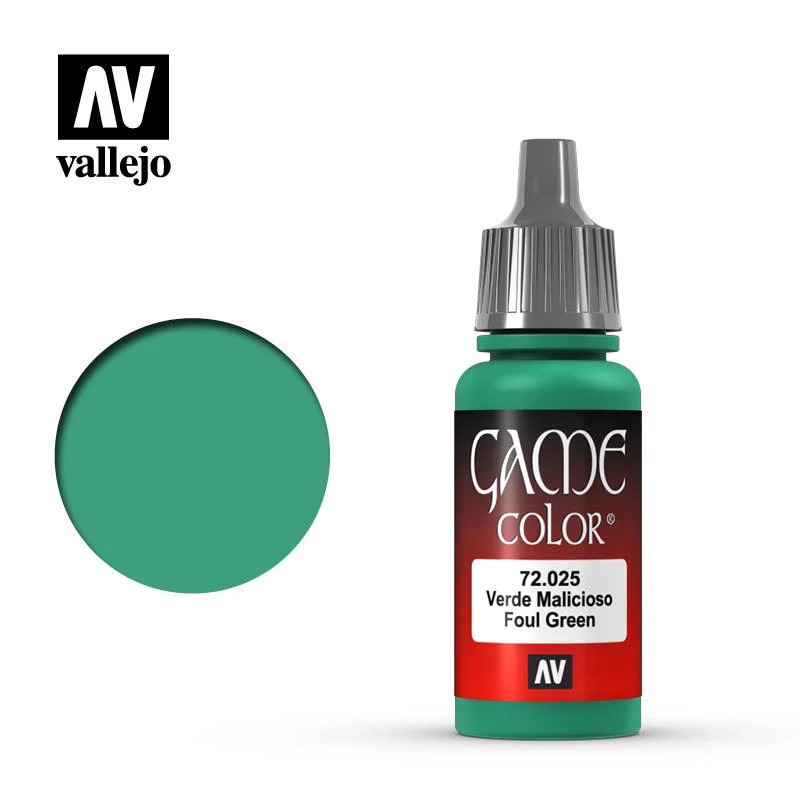 Vallejo Game Color 惡毒綠色  72025/瓶