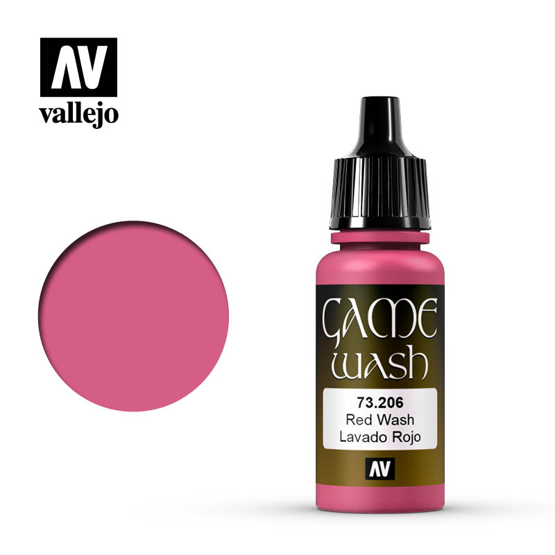 Vallejo Game Color 紅色（漬洗漆）73206/瓶