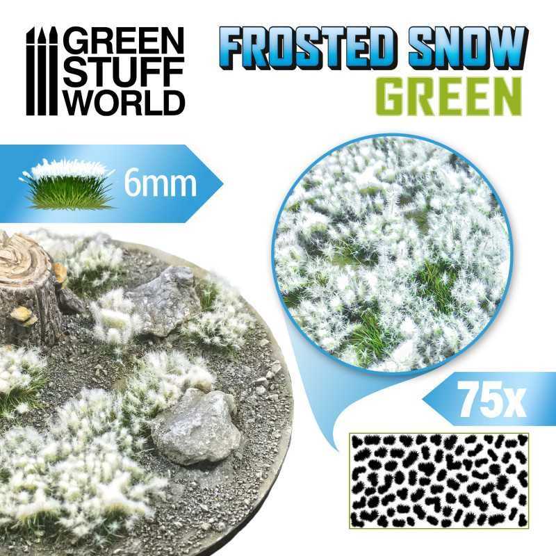 Green Stuff World 積雪草叢：6mm 綠色 10726