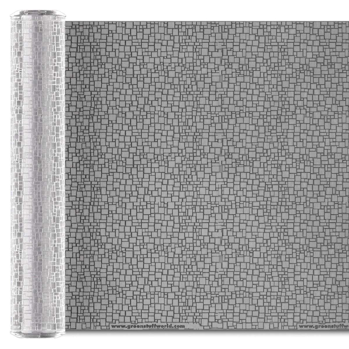 （預購）Green Stuff World 紋理滾滾棒：Rolling Pin Flagstone 15mm