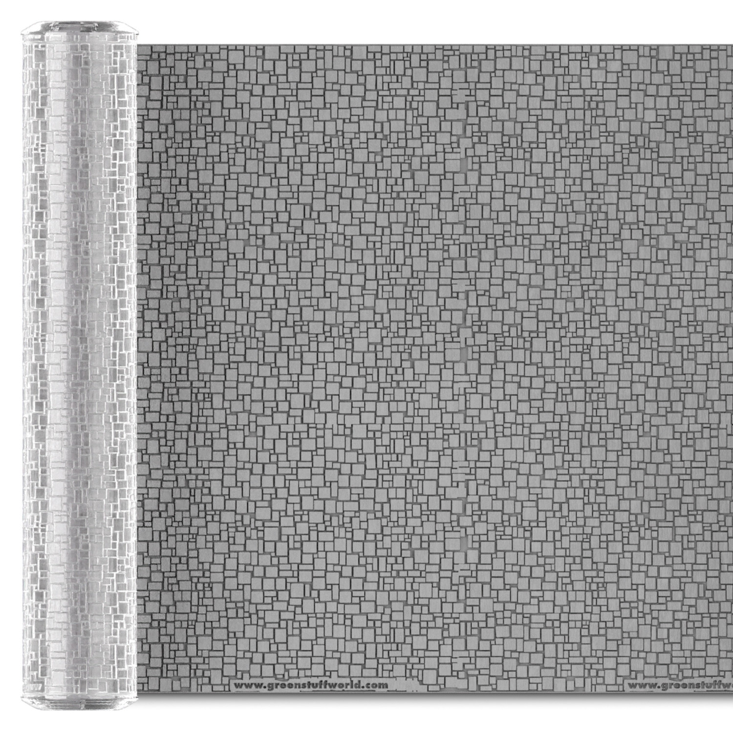 （預購）Green Stuff World 紋理滾滾棒：Rolling Pin Flagstone 15mm