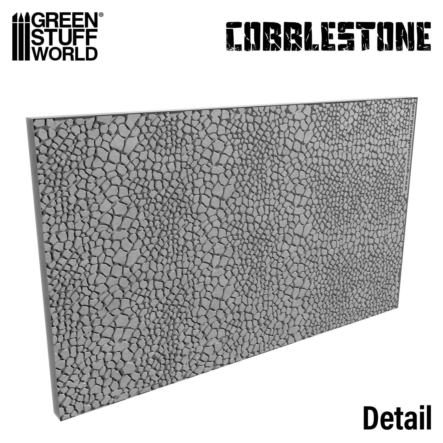 （預購）Green Stuff World 紋理滾滾棒：Rolling Pin Cobblestone 15mm
