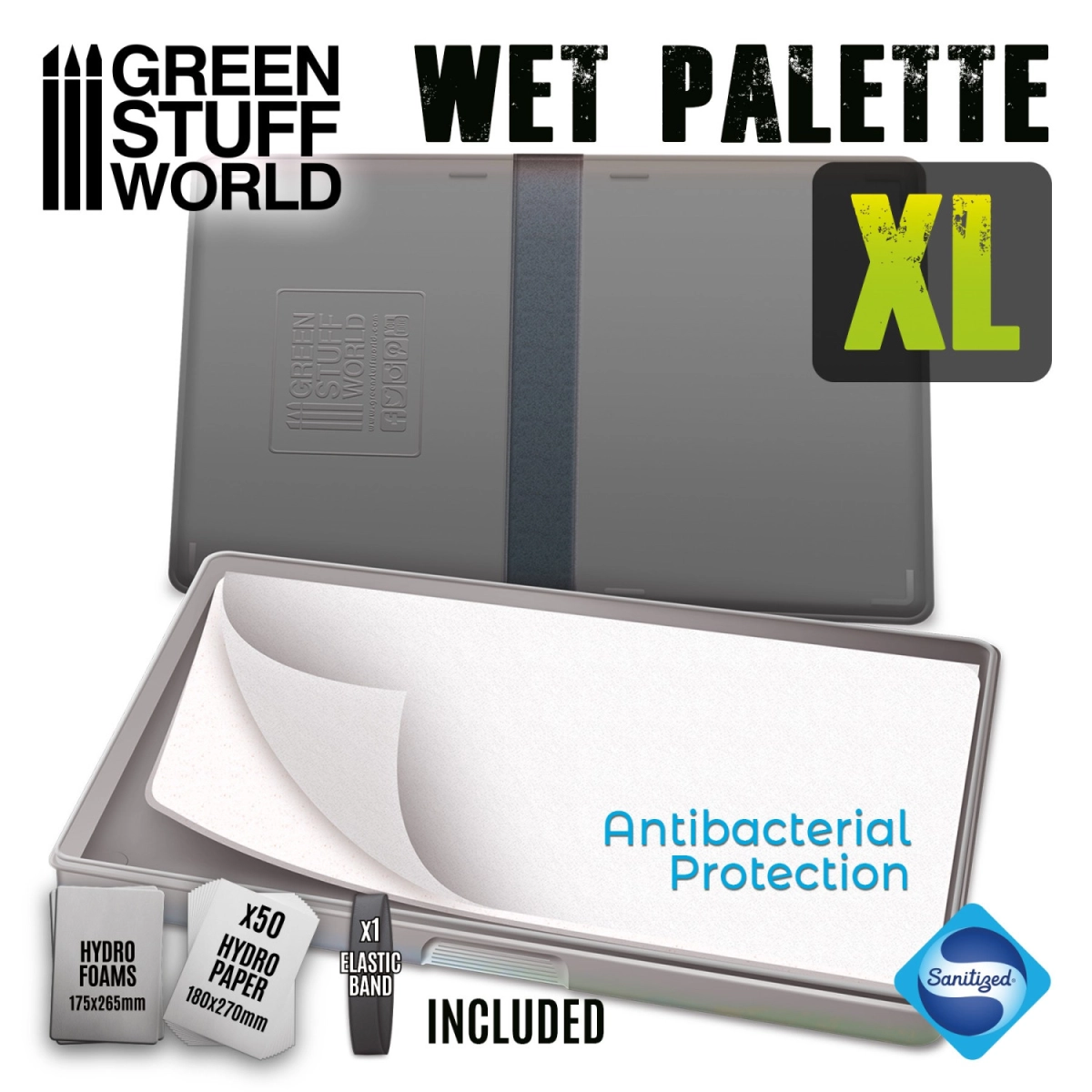 Green Stuff World 濕盤工具：濕調色盤 XL