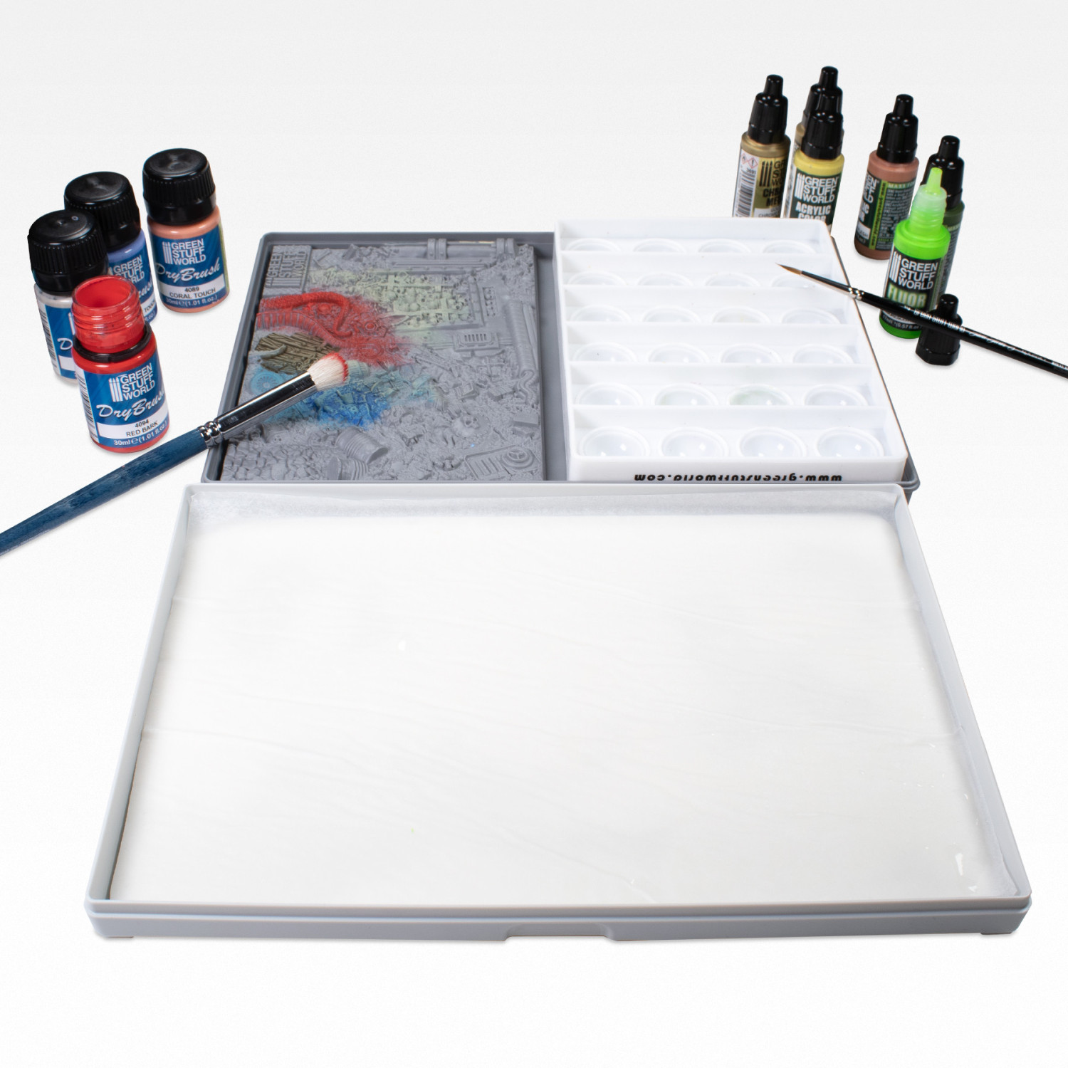 Green Stuff World 濕盤工具：終極濕調色盤 XL 14161
