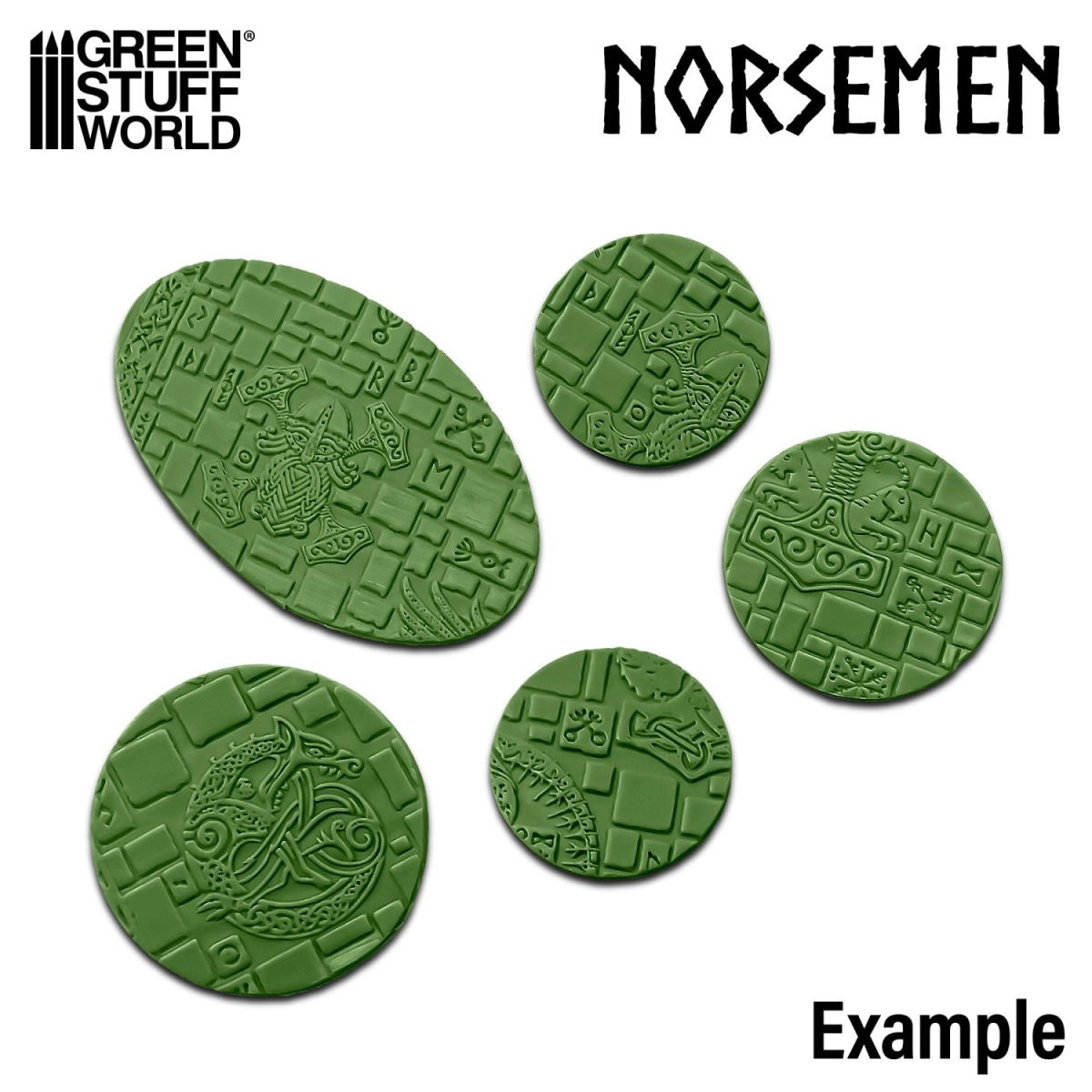 （預購）Green Stuff World 紋理滾滾棒：Rolling Pin Norsemen