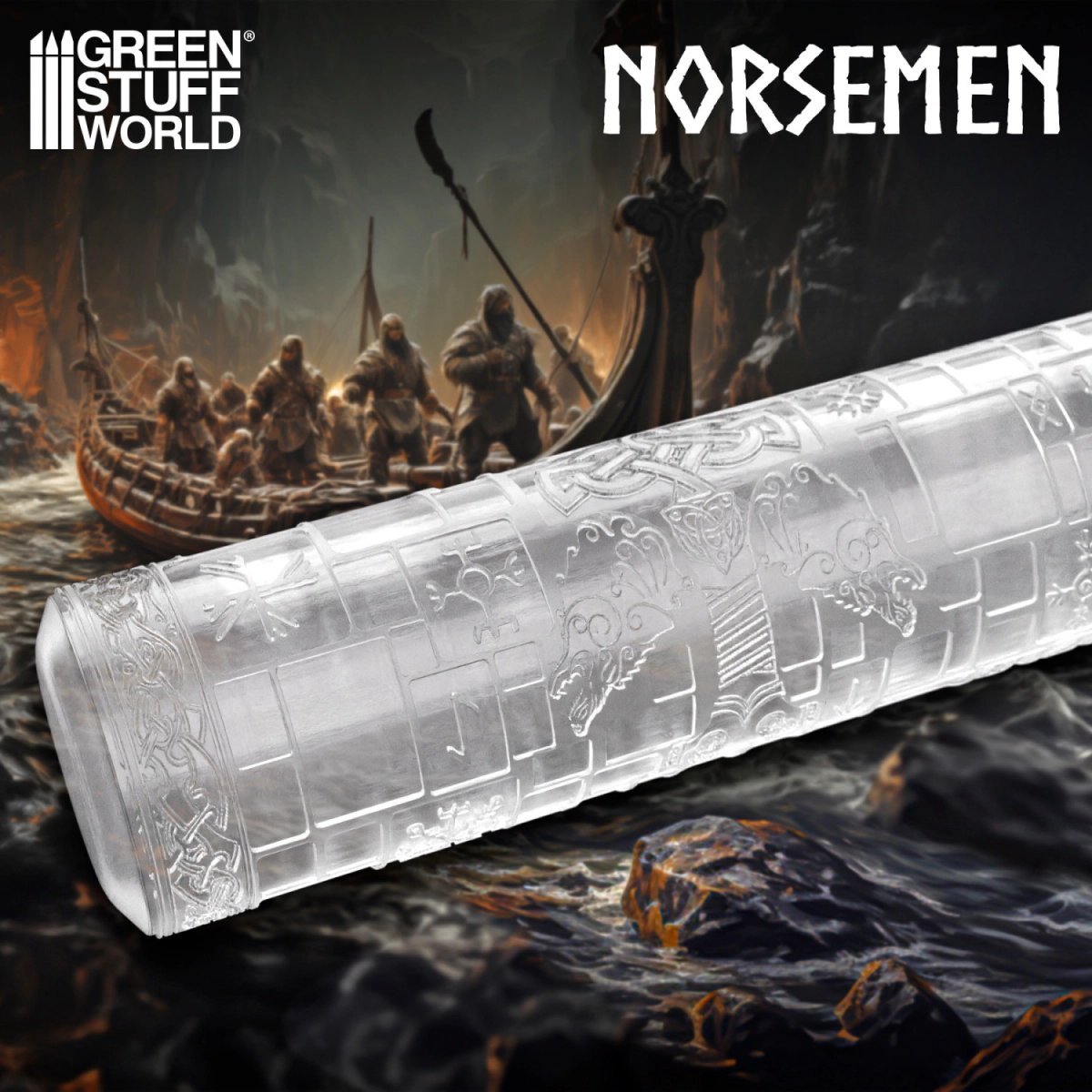 （預購）Green Stuff World 紋理滾滾棒：Rolling Pin Norsemen