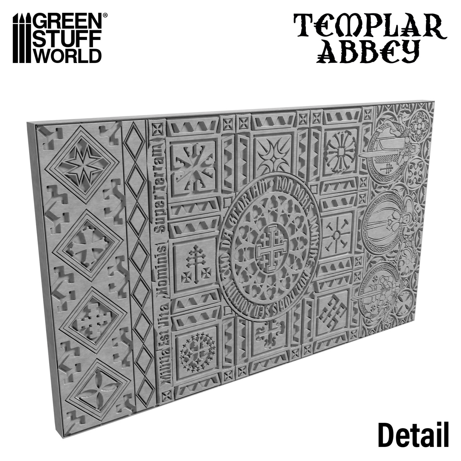 （預購）Green Stuff World 紋理滾滾棒：Rolling Pin Templar Abbey