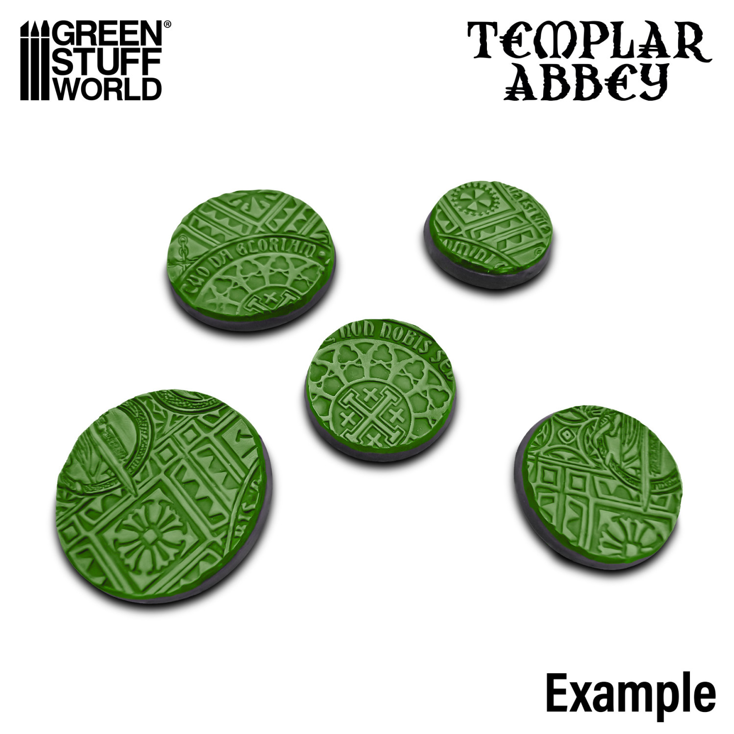 （預購）Green Stuff World 紋理滾滾棒：Rolling Pin Templar Abbey