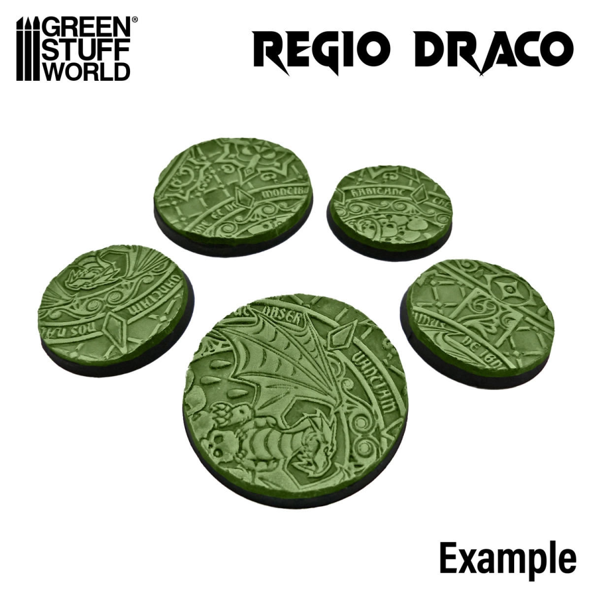 （預購）Green Stuff World 紋理滾滾棒：Rolling Pin Regio Draco