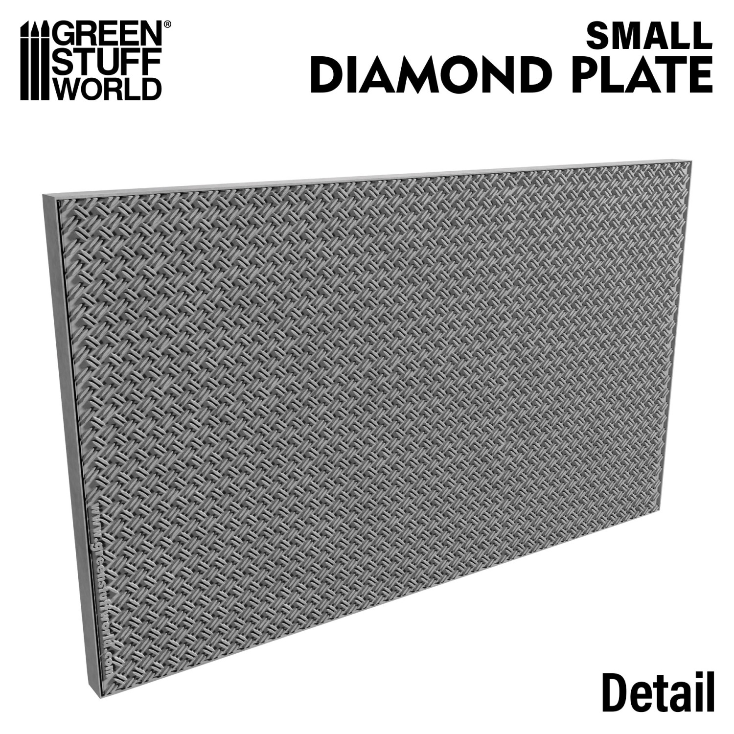 （預購）Green Stuff World 紋理滾滾棒：Rolling Pin Diamond Plate - Small