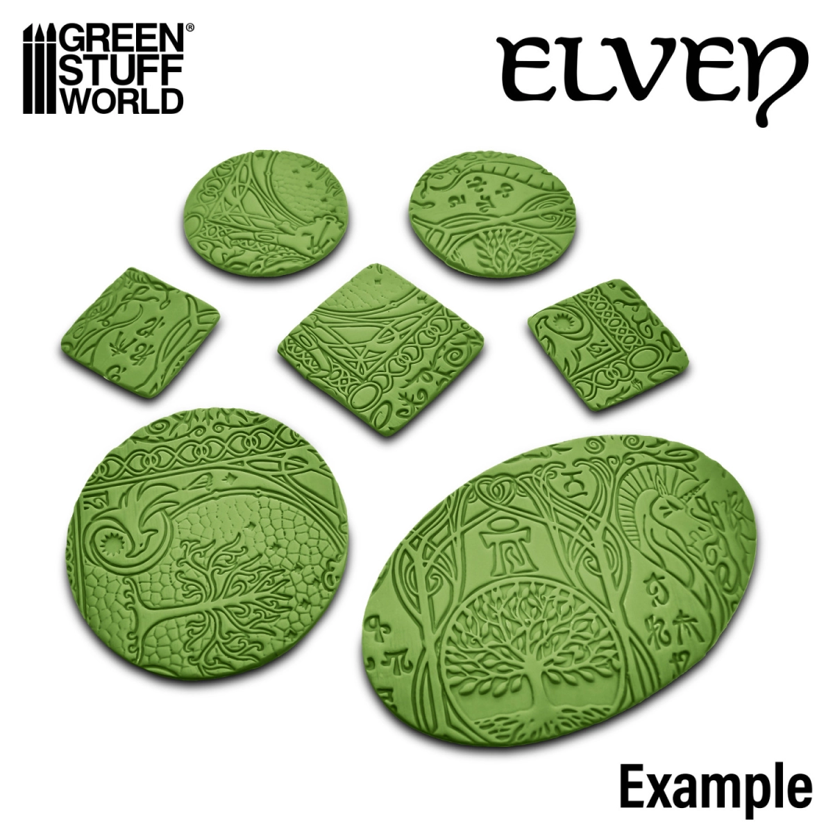 （預購）Green Stuff World 紋理滾滾棒：Rolling Pin ELVEN