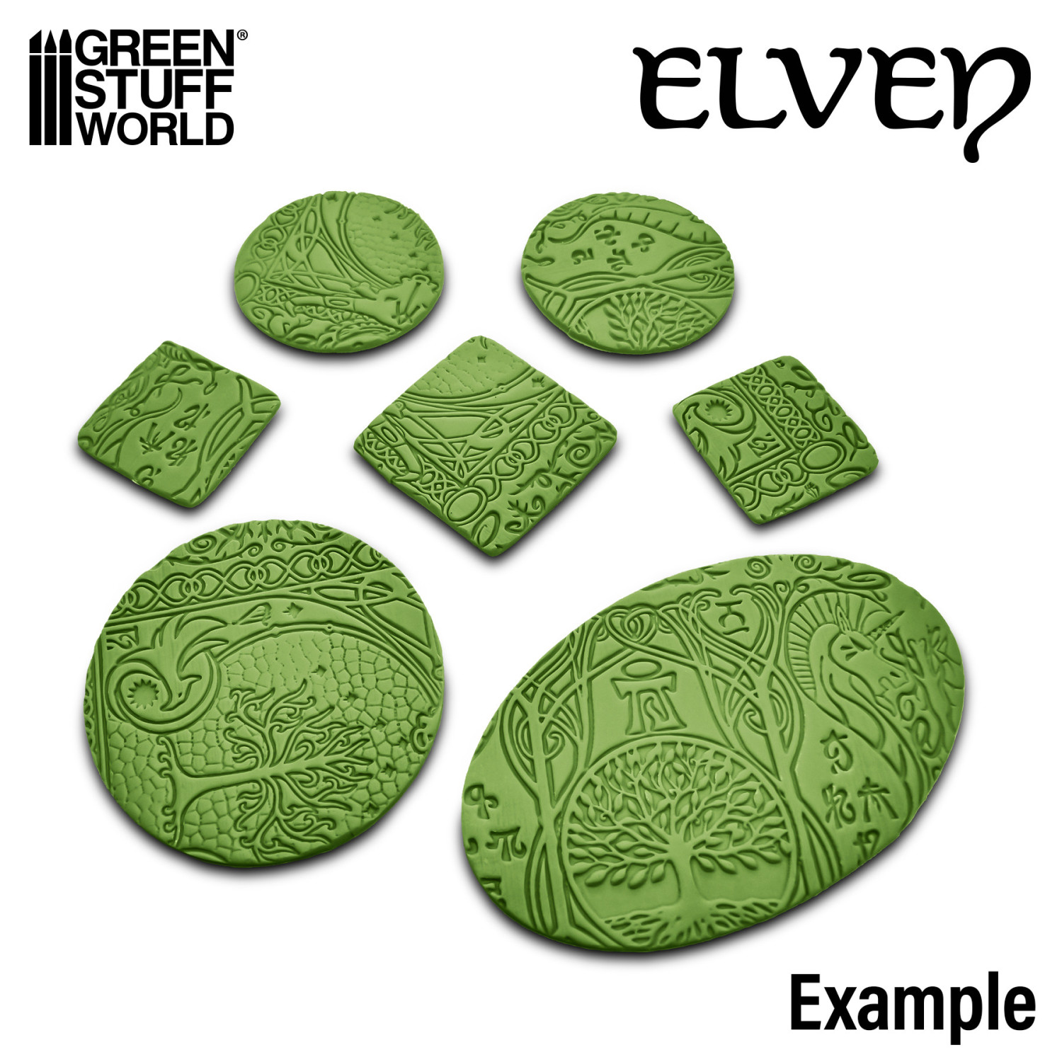 （預購）Green Stuff World 紋理滾滾棒：Rolling Pin ELVEN