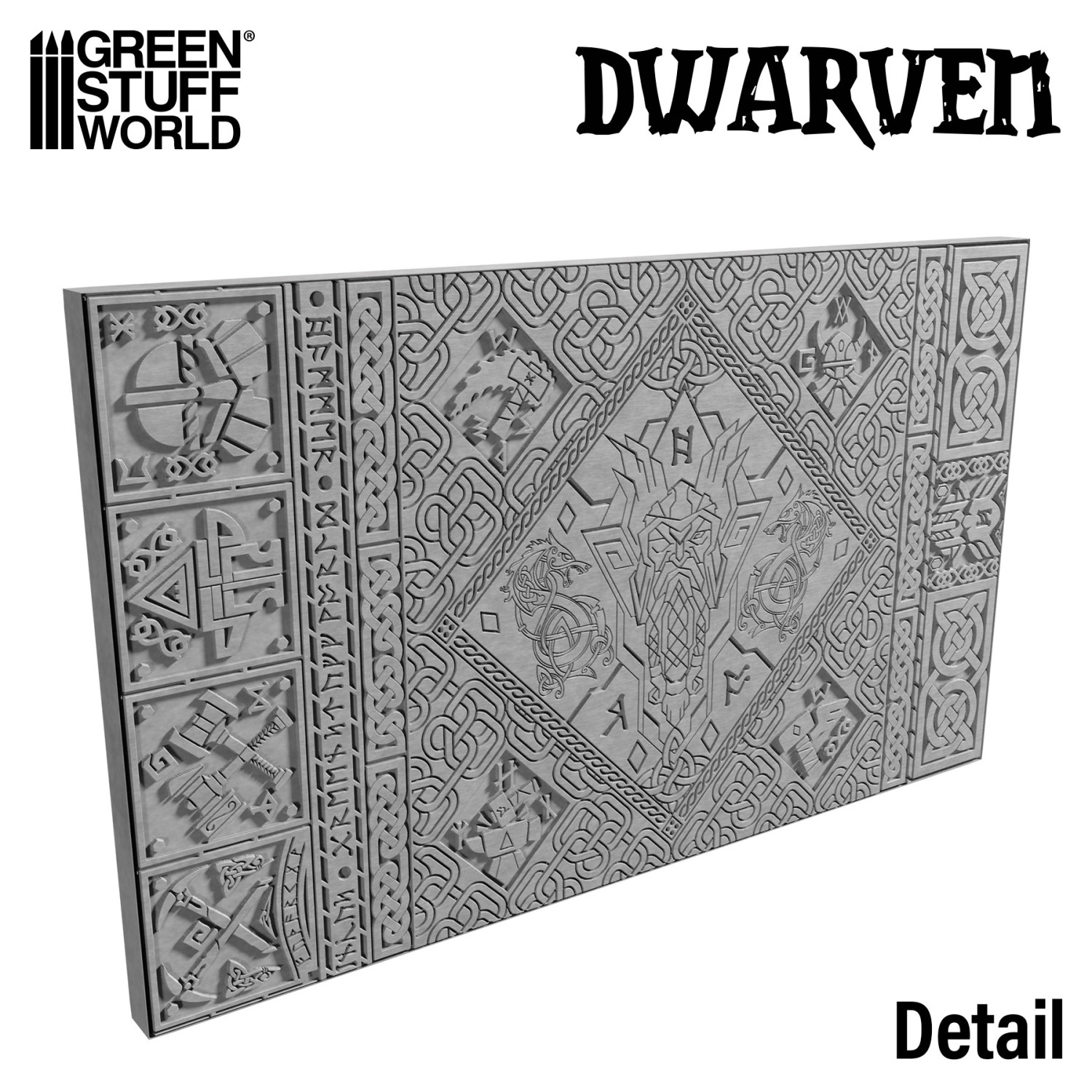 （預購）Green Stuff World 紋理滾滾棒：Rolling Pin DWARVEN