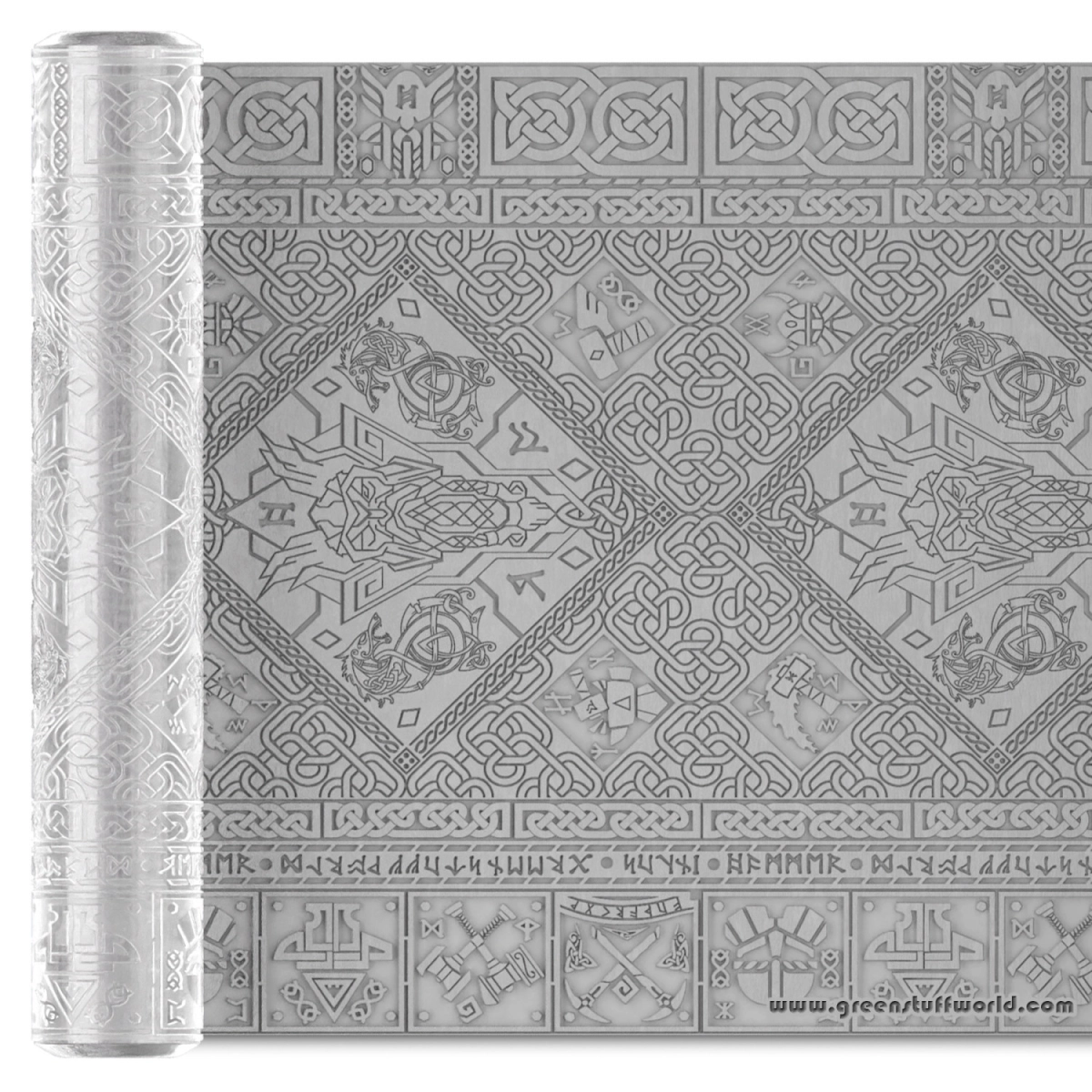 （預購）Green Stuff World 紋理滾滾棒：Rolling Pin DWARVEN