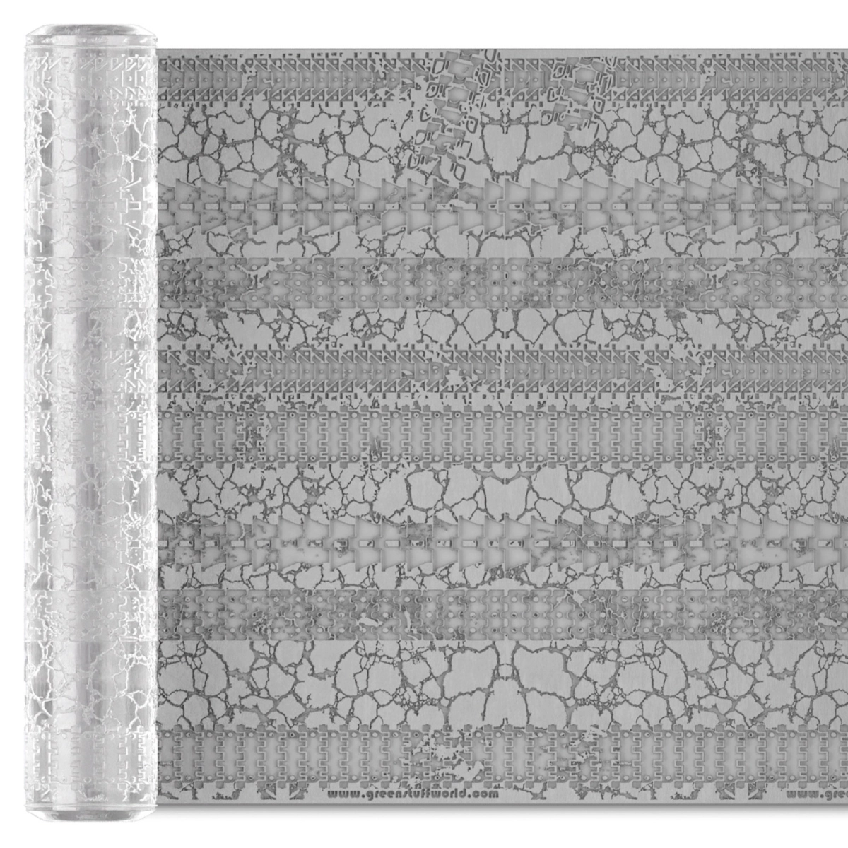 （預購）Green Stuff World 紋理滾滾棒：Rolling Pin Tank Tracks