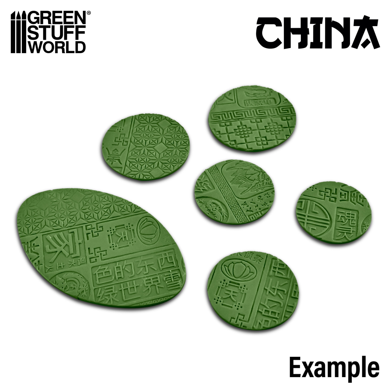 （預購）Green Stuff World 紋理滾滾棒：Rolling Pin CHINESE