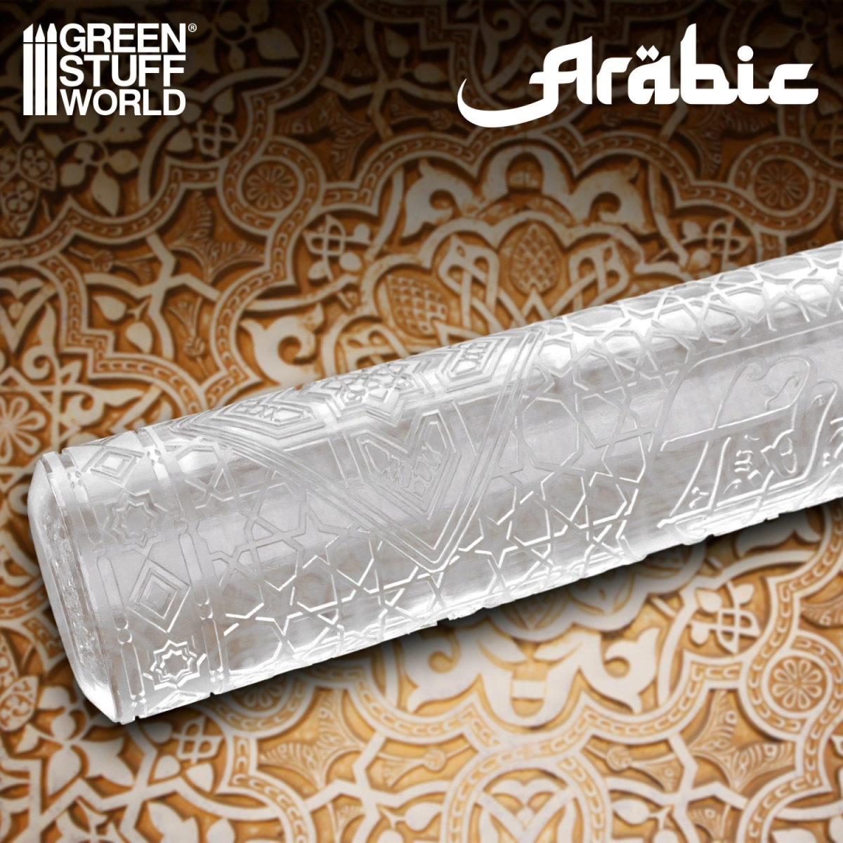 （預購）Green Stuff World 紋理滾滾棒：Rolling Pin ARABIC