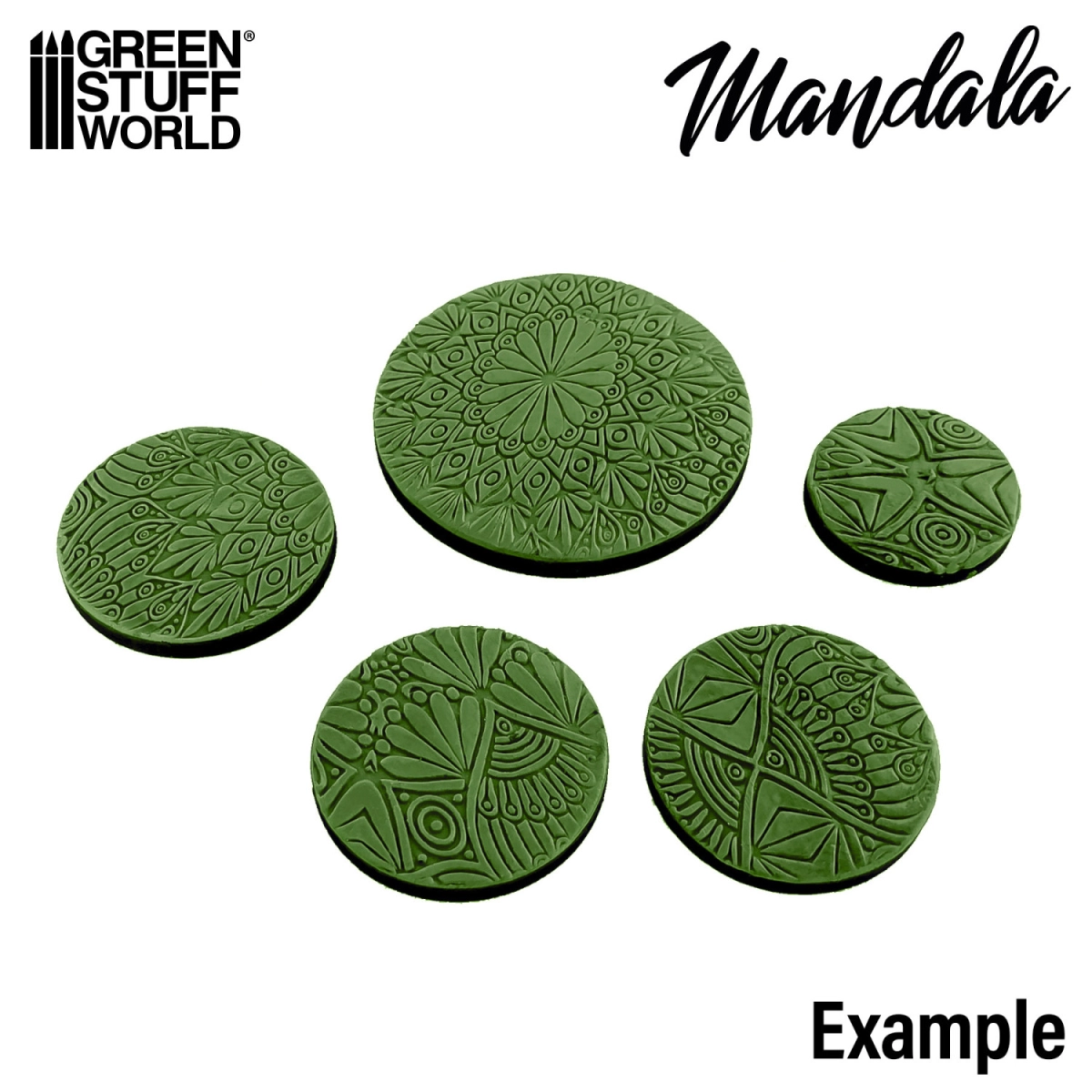 （預購）Green Stuff World 紋理滾滾棒：Rolling Pin MANDALA