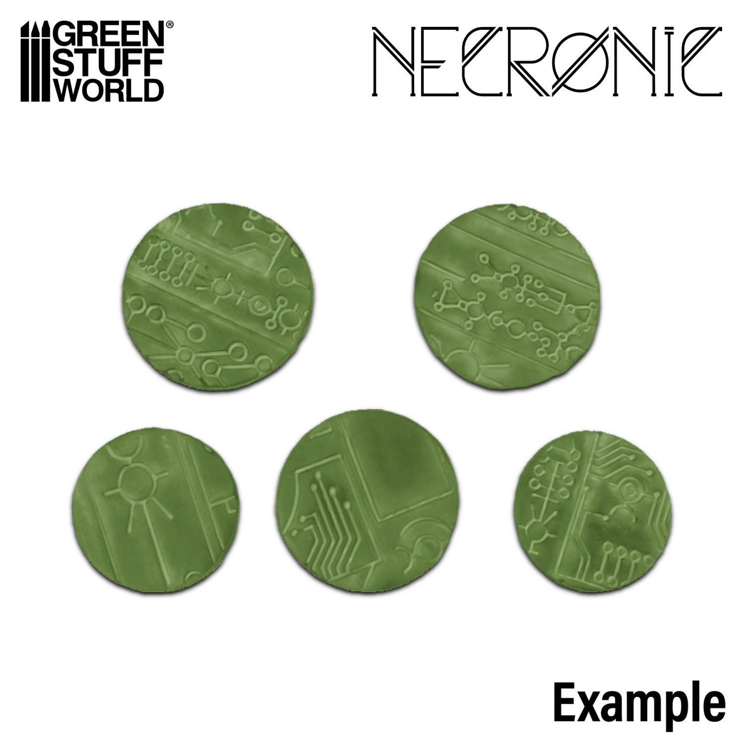 （預購）Green Stuff World 紋理滾滾棒：Rolling Pin NECRONIC