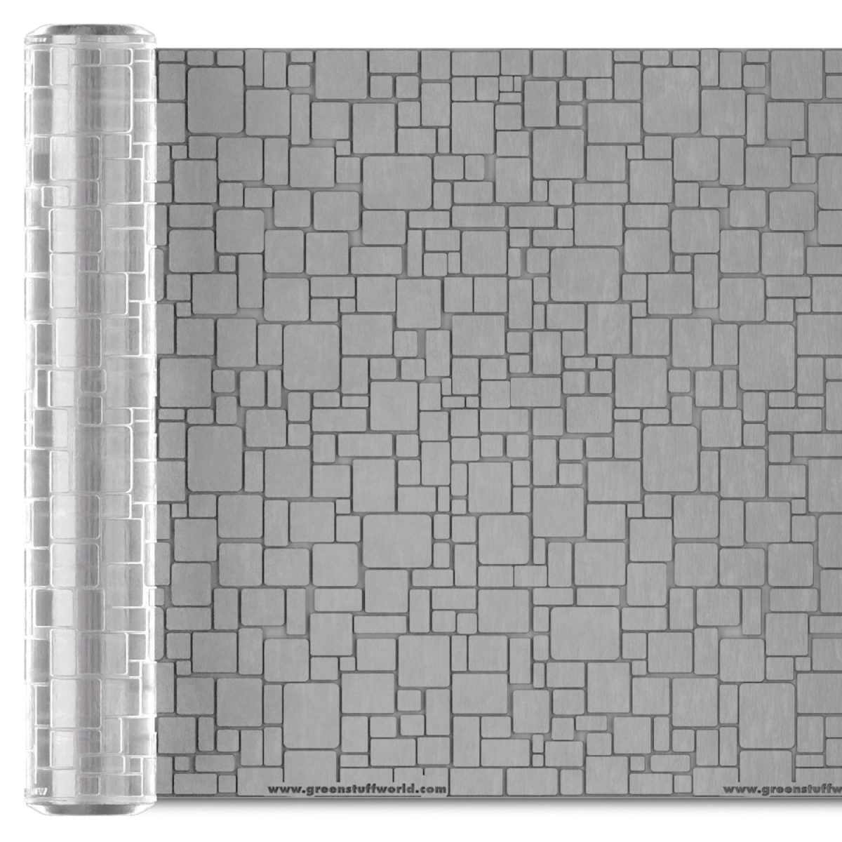 （預購）Green Stuff World 紋理滾滾棒：Rolling Pin Flagstone