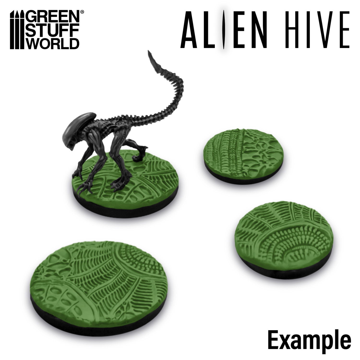（預購）Green Stuff World 紋理滾滾棒：Rolling Pin Alien Hive