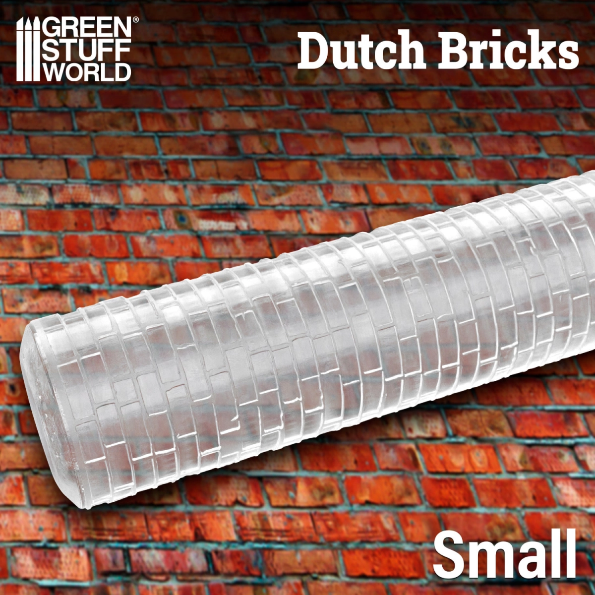 （預購）Green Stuff World 紋理滾滾棒：Rolling Pin Small DUTCH Bricks