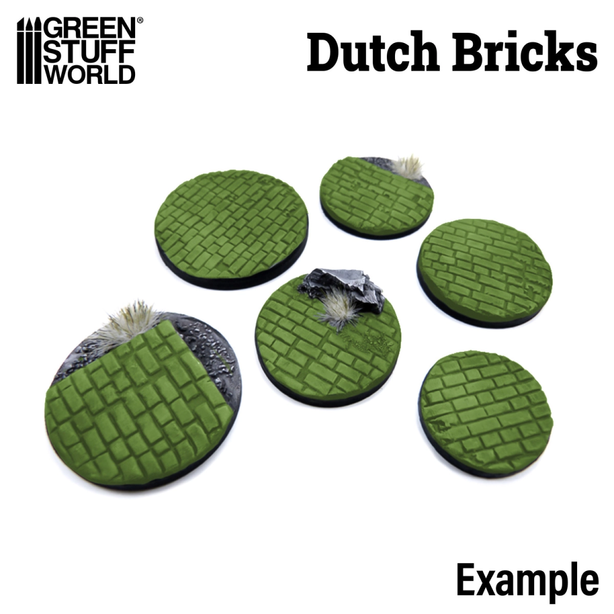 （預購）Green Stuff World 紋理滾滾棒：Rolling Pin Small DUTCH Bricks