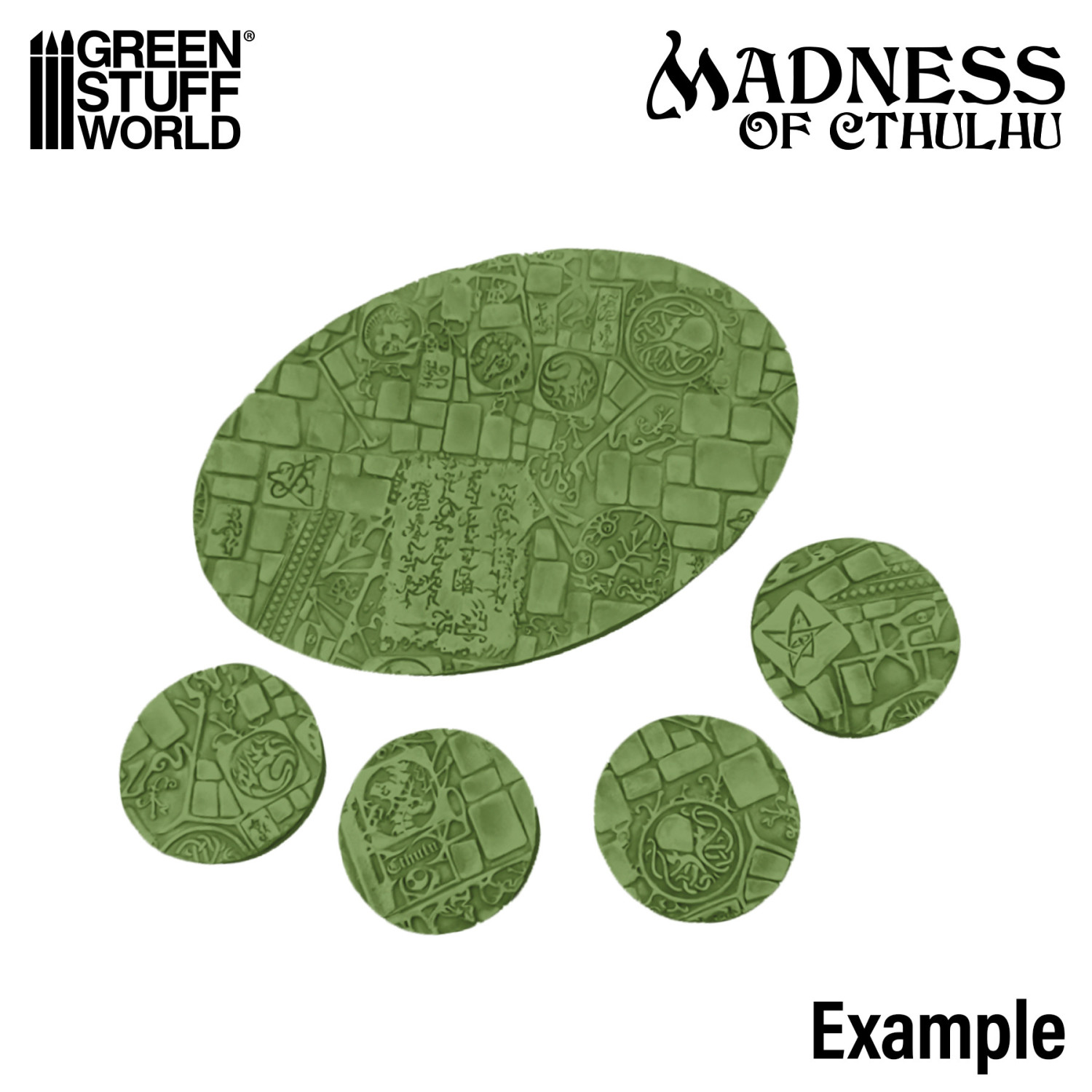 （預購）Green Stuff World 紋理滾滾棒：Rolling Pin Madness of Cthulhu