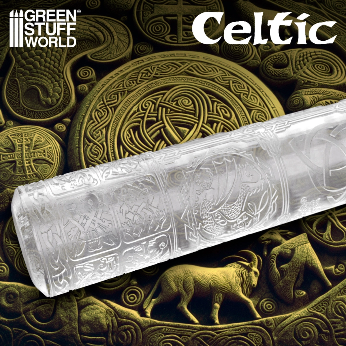 （預購）Green Stuff World 紋理滾滾棒：Rolling Pin Celtic