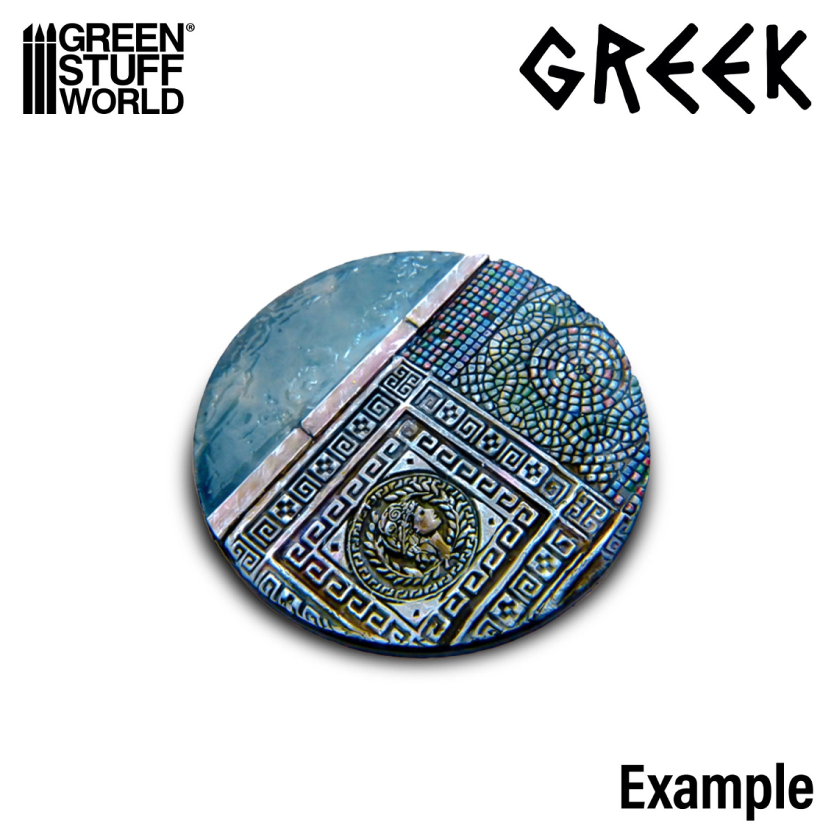 （預購）Green Stuff World 紋理滾滾棒：Rolling Pin GREEK