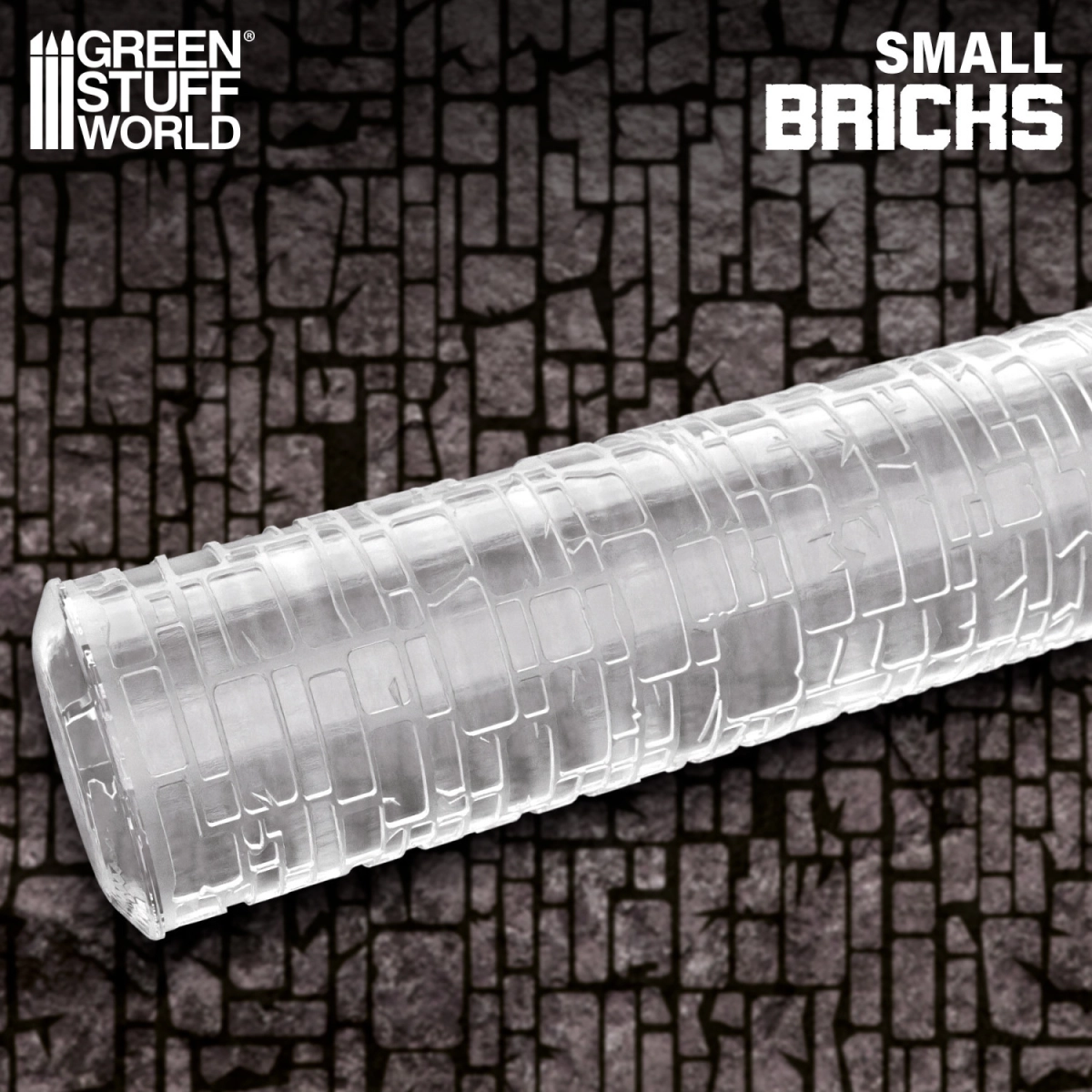 （預購）Green Stuff World 紋理滾滾棒：Rolling Pin Small Bricks