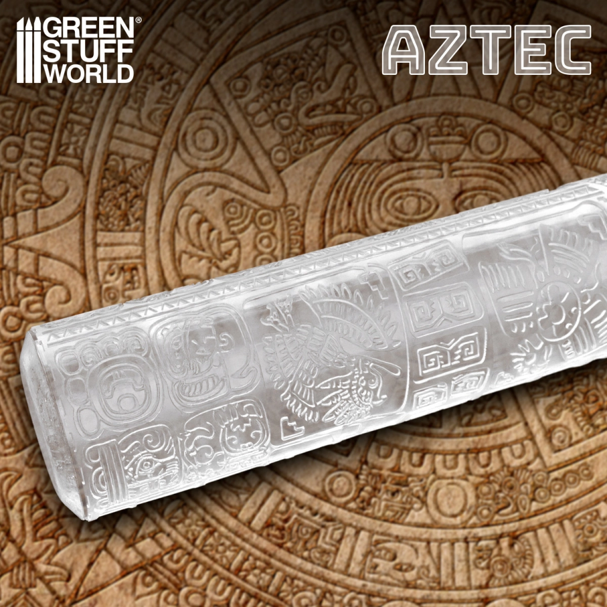 （預購）Green Stuff World 紋理滾滾棒：Rolling Pin AZTEC