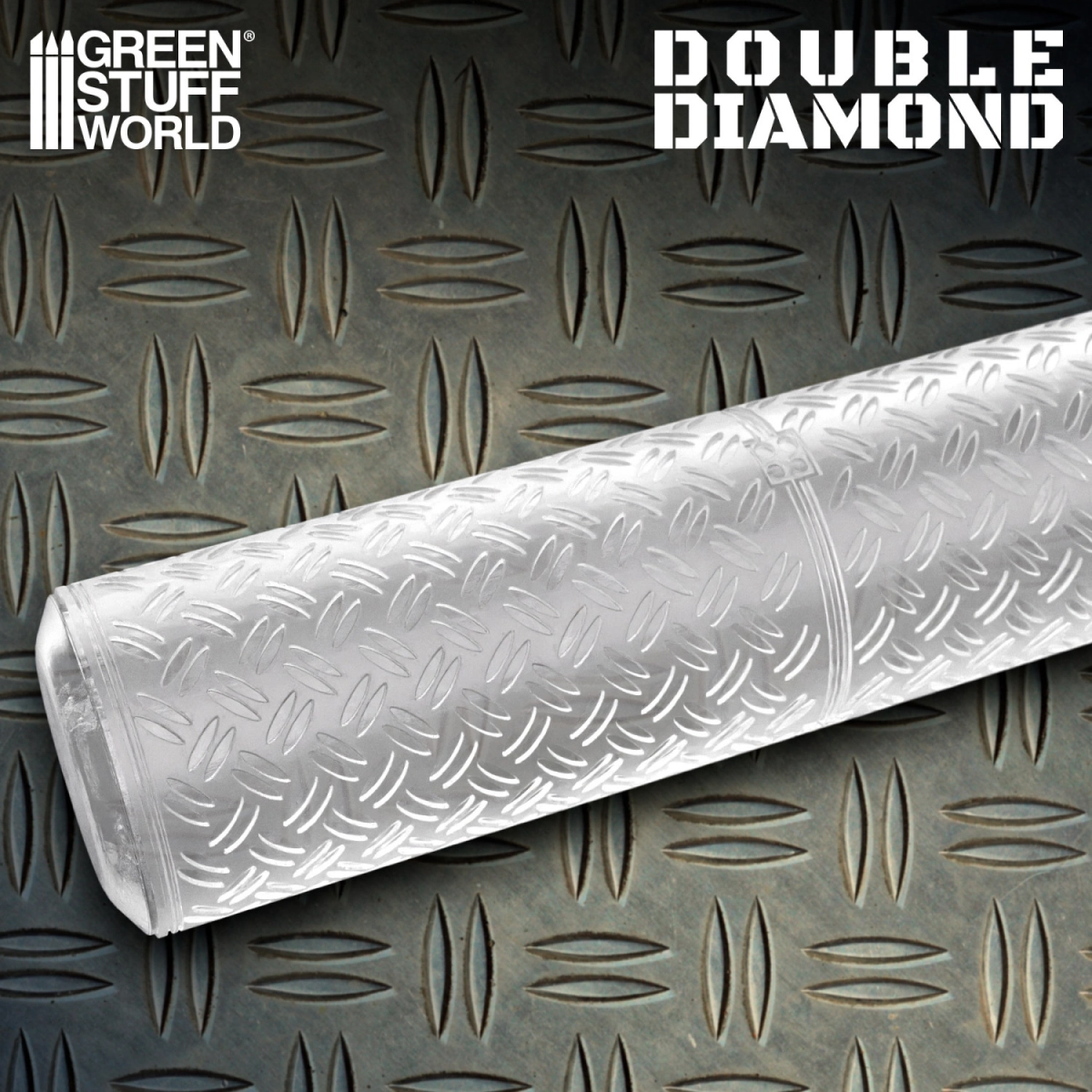 （預購）Green Stuff World 紋理滾滾棒：Rolling Pin Double Diamond