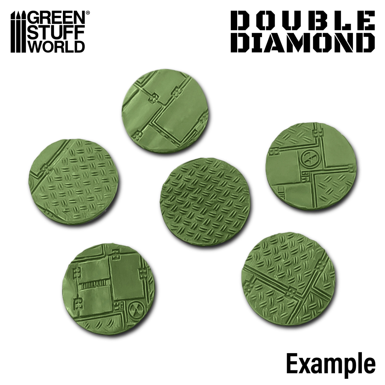 （預購）Green Stuff World 紋理滾滾棒：Rolling Pin Double Diamond