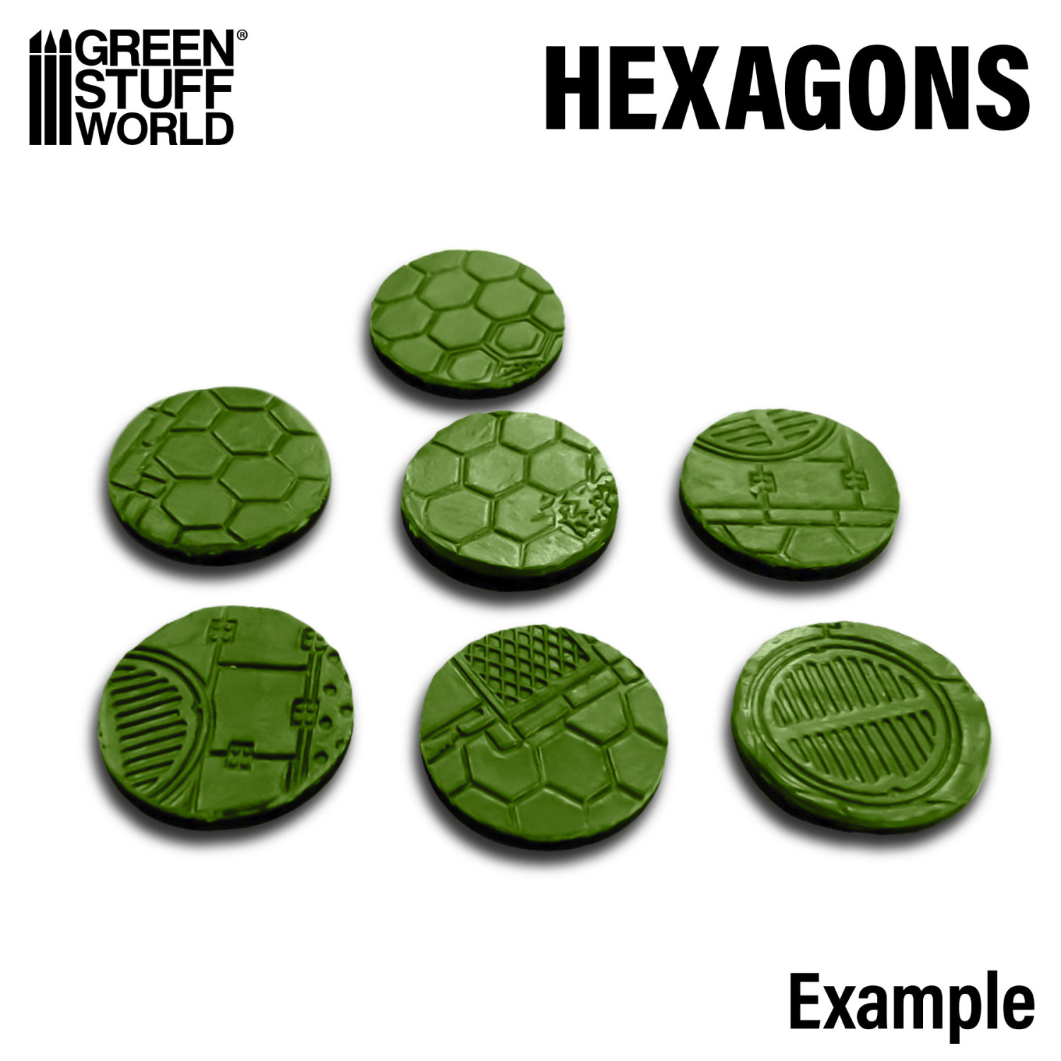 （預購）Green Stuff World 紋理滾滾棒：Rolling Pin Hexagons